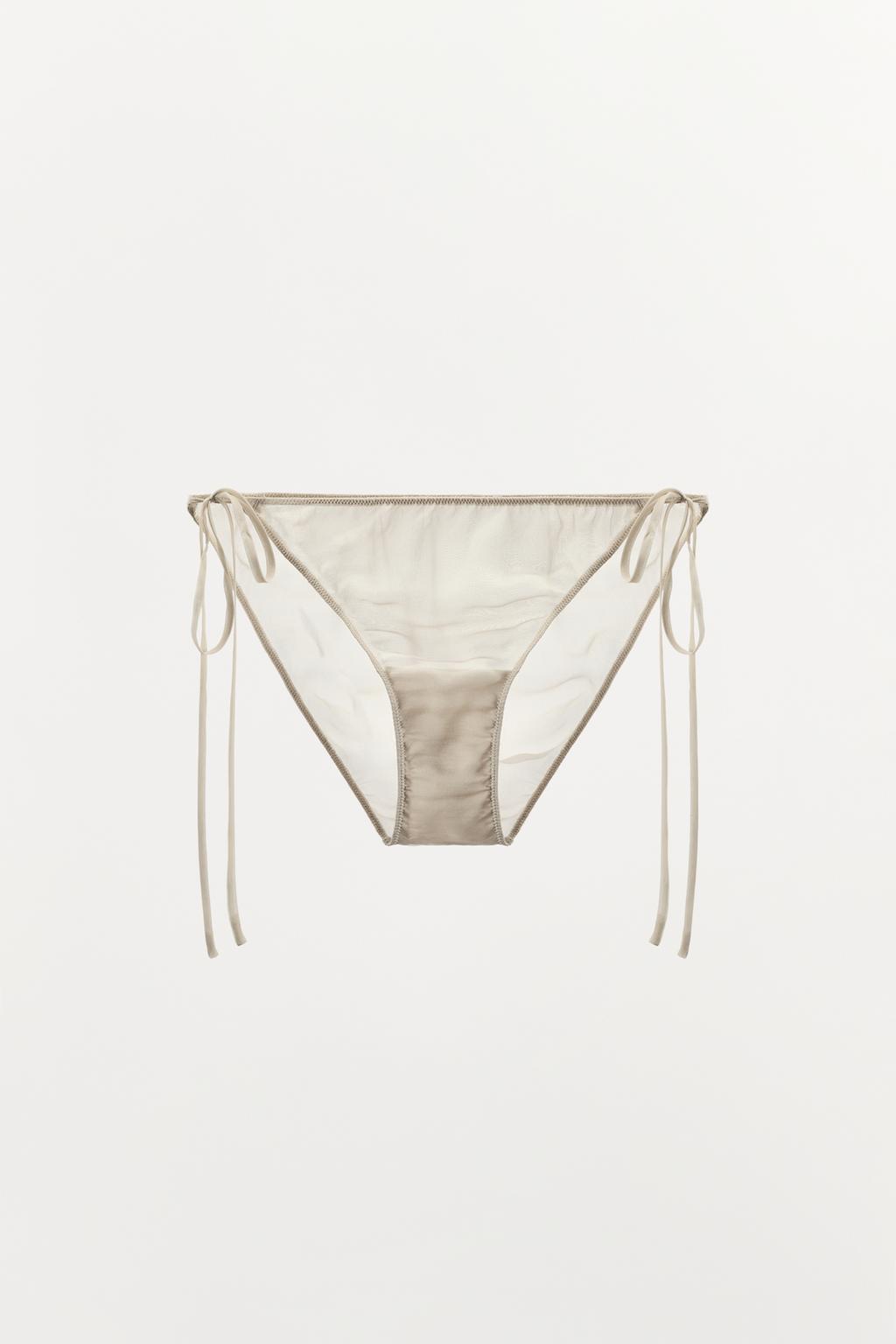 ТРУСЫ ИЗ 100% ШЕЛКА С ЗАВЯЗКАМИ