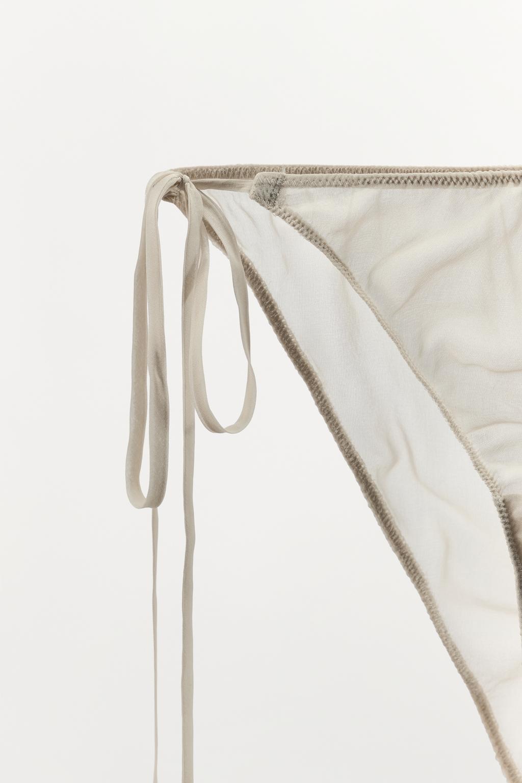 ТРУСЫ ИЗ 100% ШЕЛКА С ЗАВЯЗКАМИ