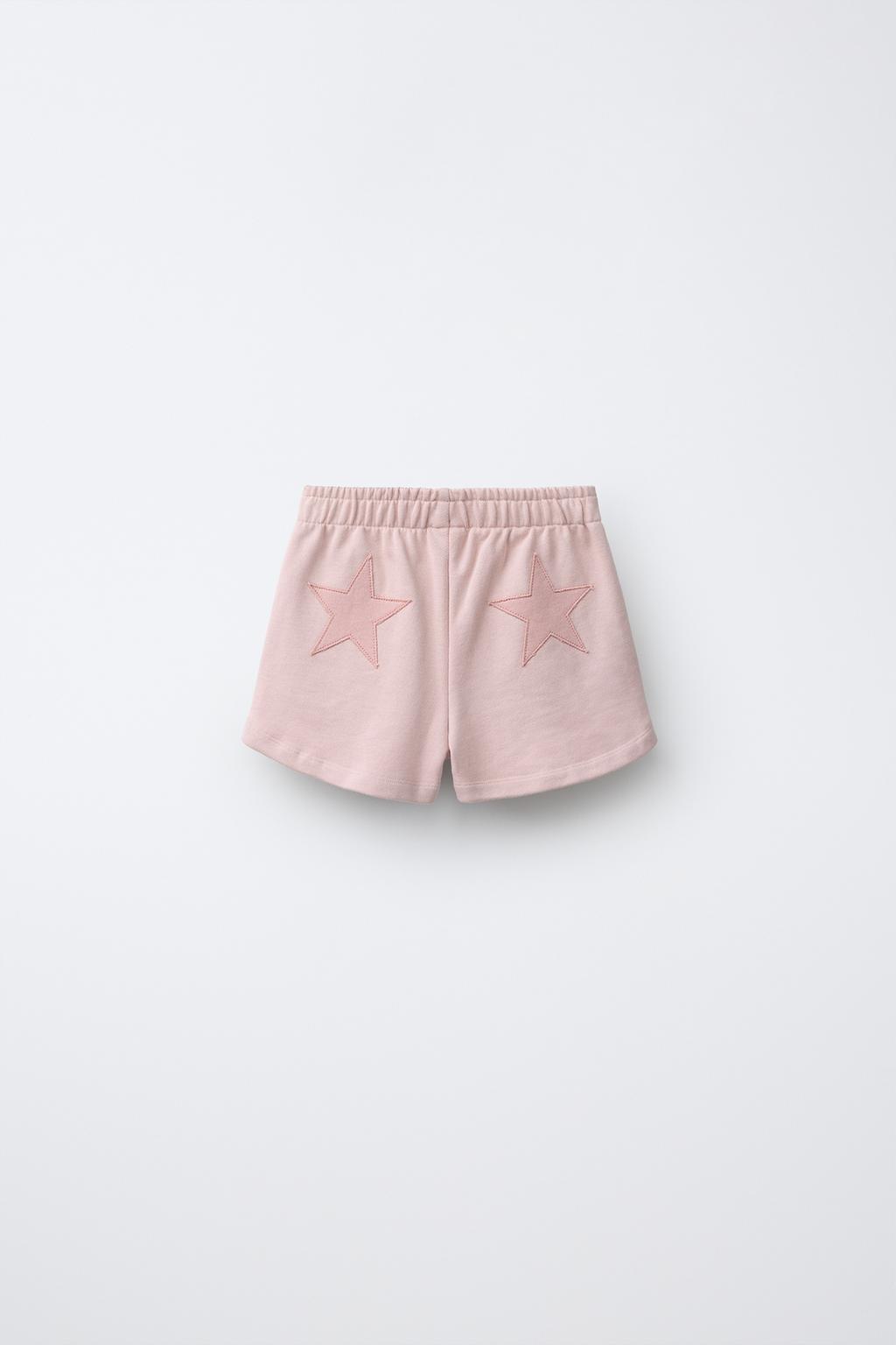 ШОРТЫ ИЗ МЯГКОЙ ТКАНИ С НАШИВКОЙ «ЗВЕЗДА»