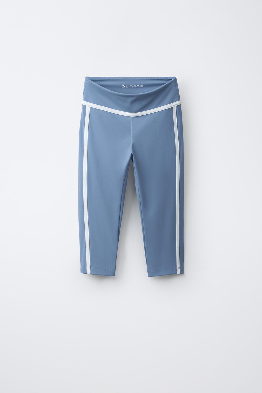 ЛЕГИНСЫ-КАПРИ С КОНТРАСТНЫМИ КАНТАМИ