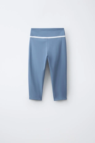 Легинсы-капри с контрастными кантами- Заказать в России