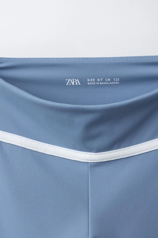 Легинсы-капри с контрастными кантами- Заказать в России