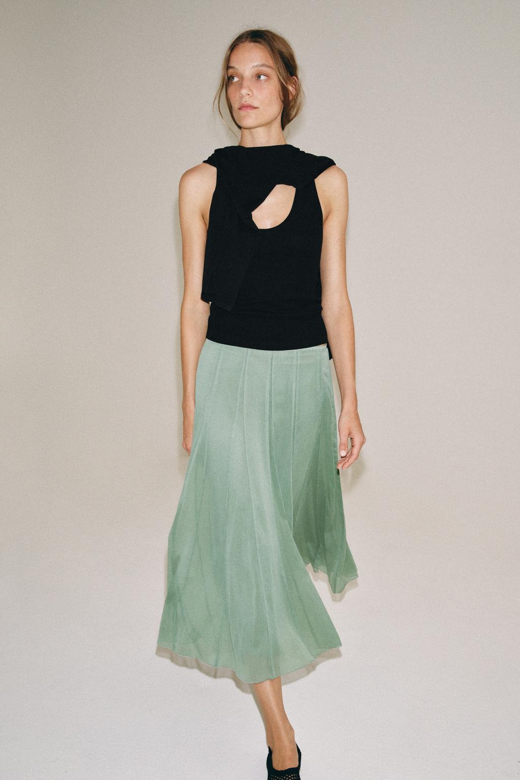 ЮБКА МИДИ — коллекция Zara «ZW»