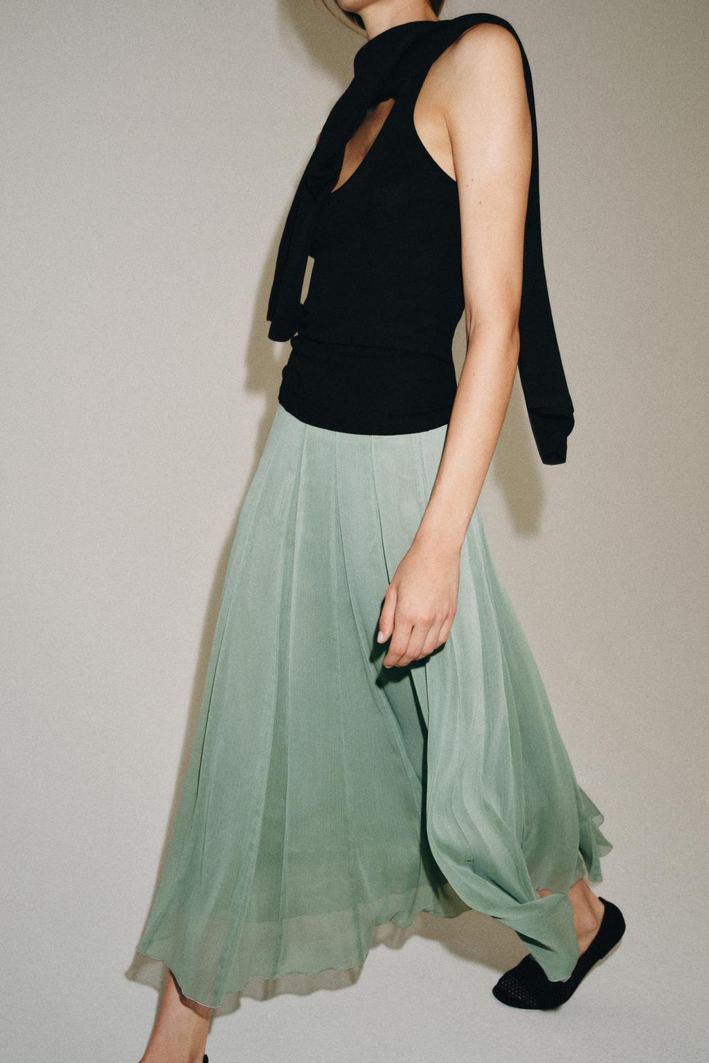 ЮБКА МИДИ — коллекция Zara «ZW»