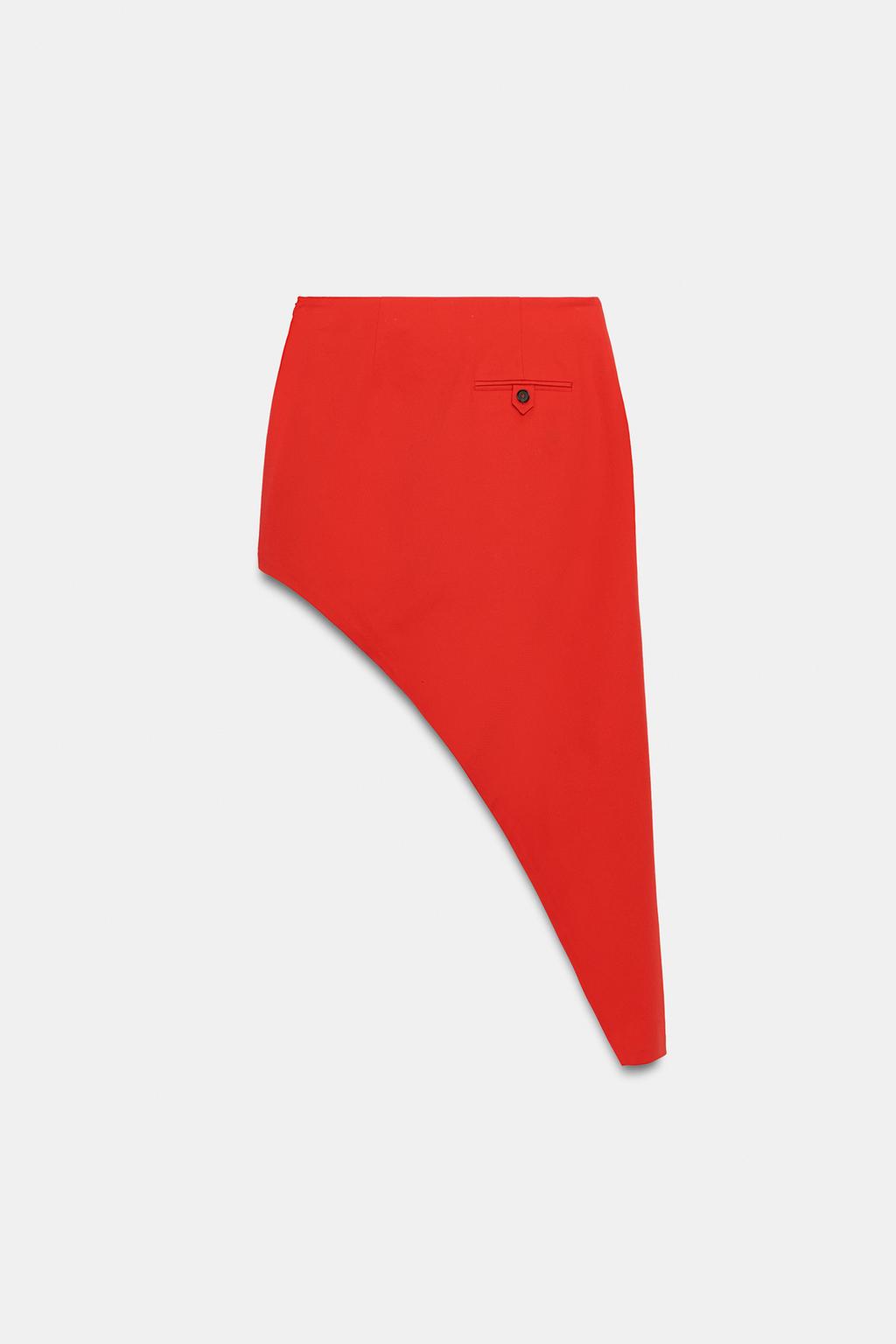 ЮБКА АСИММЕТРИЧНОГО КРОЯ С КАРМАНАМИ — коллекция Zara «ZW»