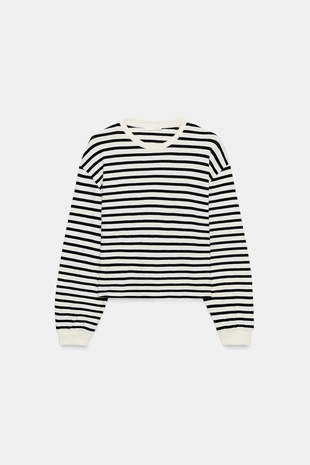 Футболка в полоску с длинными рукавами- Заказать в России