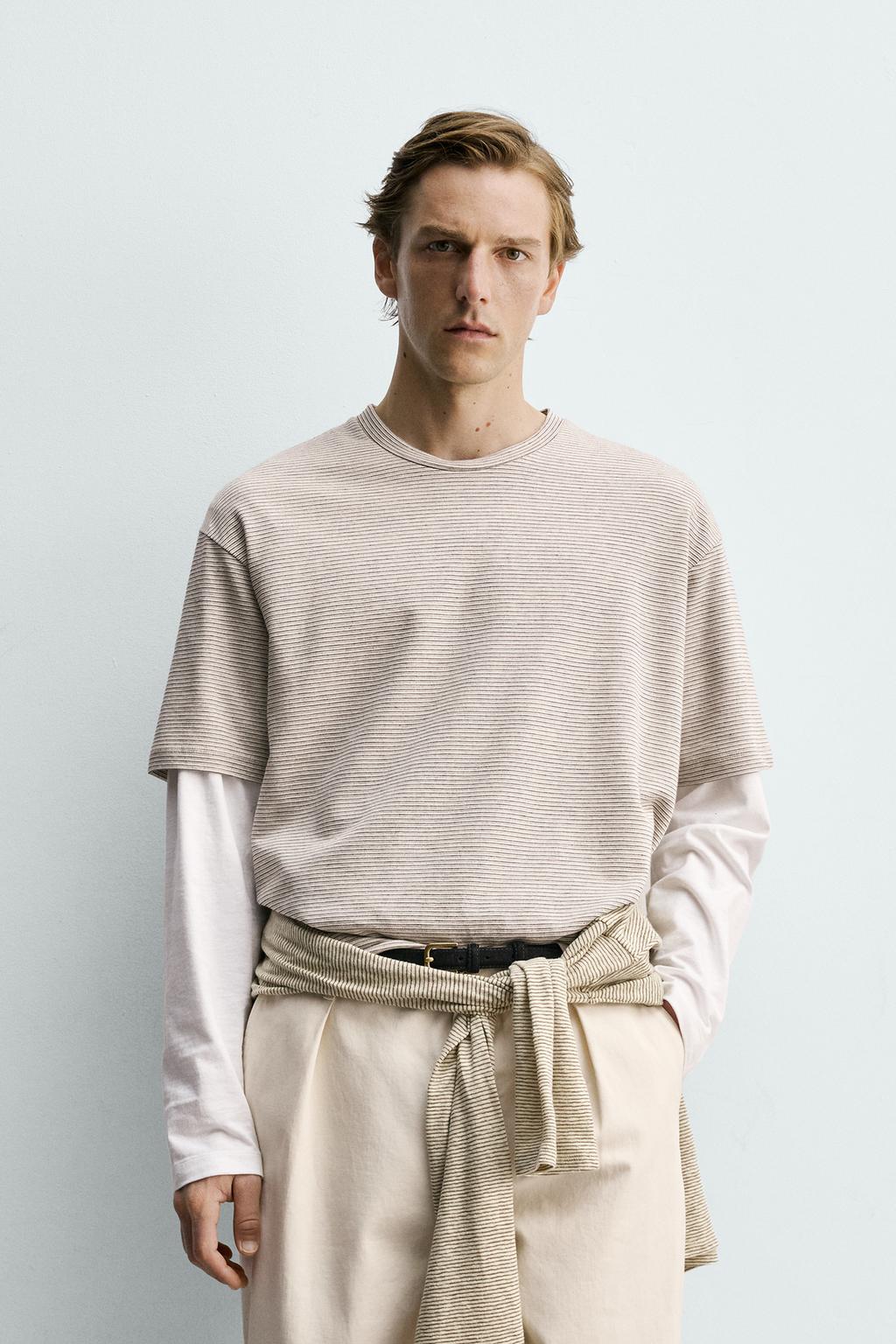 ФУТБОЛКА СВОБОДНОГО КРОЯ В ПОЛОСКУ