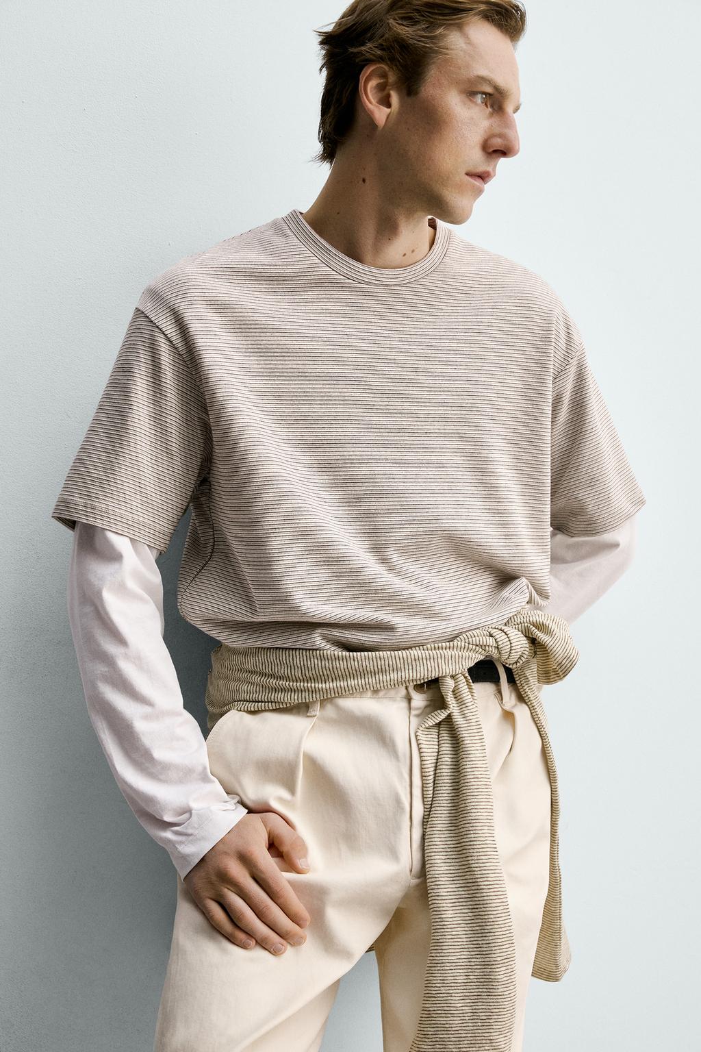 ФУТБОЛКА СВОБОДНОГО КРОЯ В ПОЛОСКУ