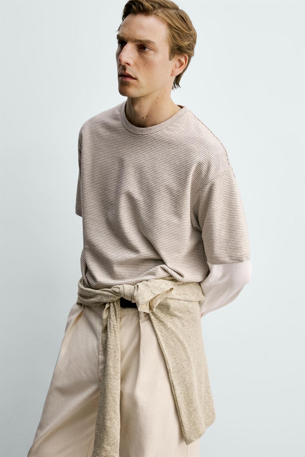 ФУТБОЛКА СВОБОДНОГО КРОЯ В ПОЛОСКУ