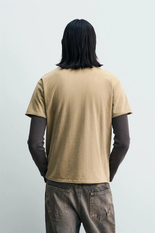 Футболка с надписью и эффектом потертости- Заказать в России