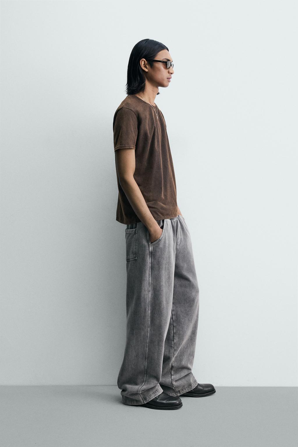 ФУТБОЛКА С НАДПИСЬЮ И ЭФФЕКТОМ ПОТЕРТОСТИ