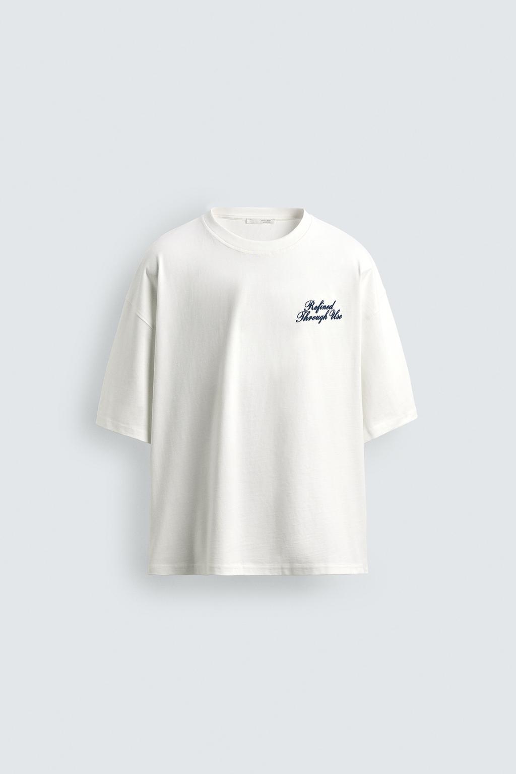 ФУТБОЛКА СВОБОДНОГО КРОЯ С ПРИНТОМ