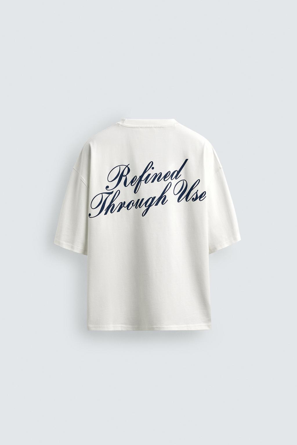 ФУТБОЛКА СВОБОДНОГО КРОЯ С ПРИНТОМ