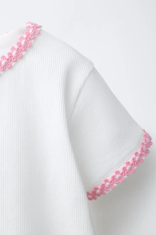 Майка с цветочным принтом