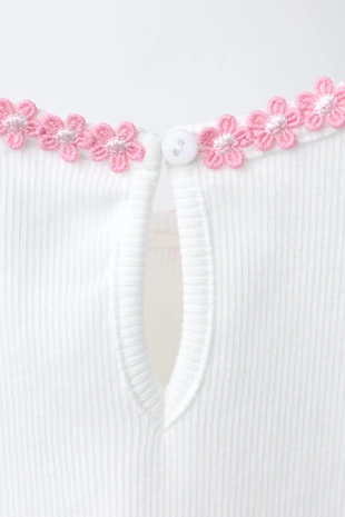 Майка с цветочным принтом