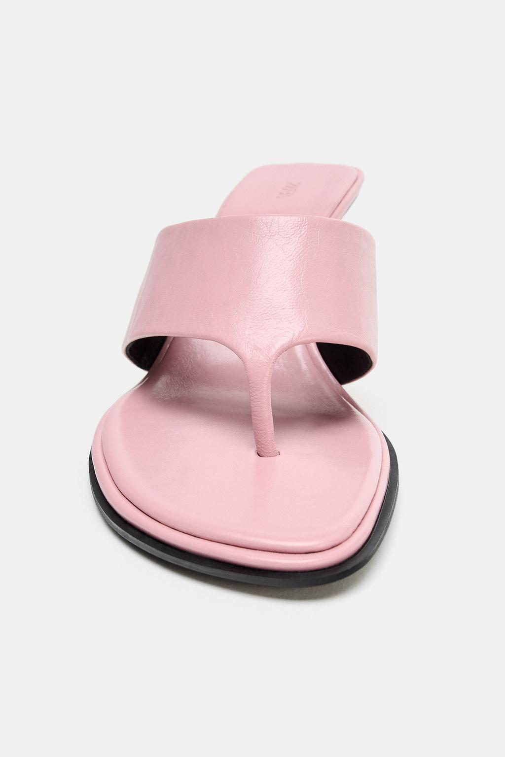 КОЖАНЫЕ БОСОНОЖКИ НА КАБЛУКЕ - LIMITED EDITION