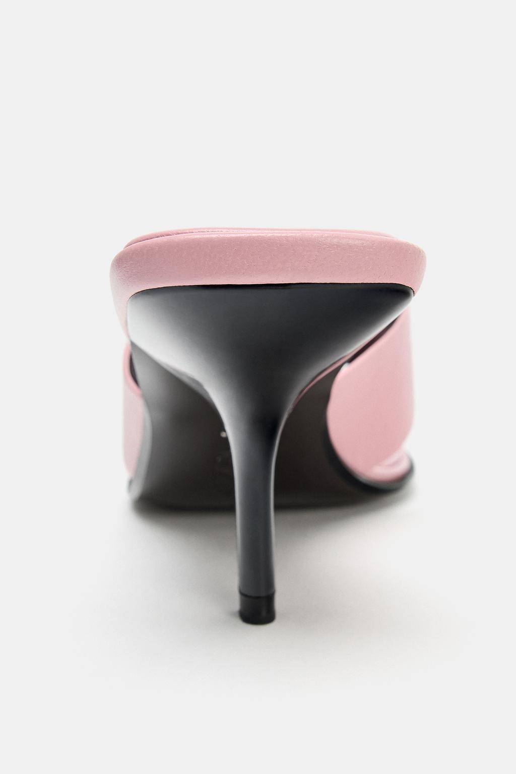 КОЖАНЫЕ БОСОНОЖКИ НА КАБЛУКЕ - LIMITED EDITION