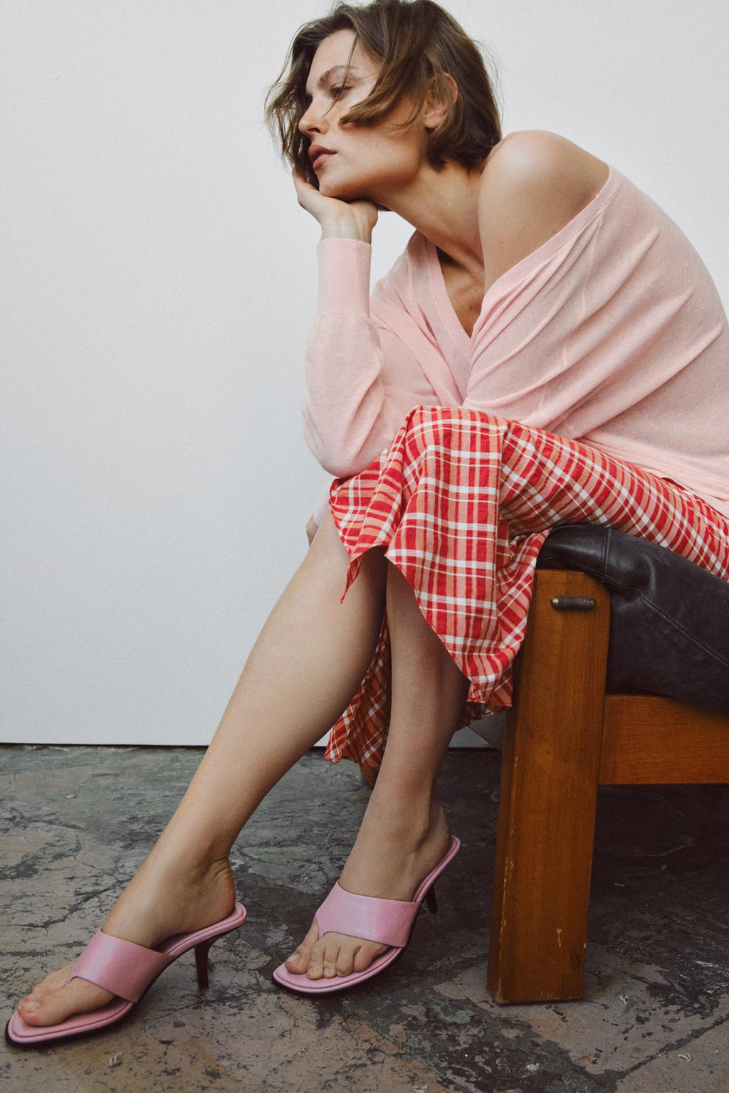 КОЖАНЫЕ БОСОНОЖКИ НА КАБЛУКЕ - LIMITED EDITION