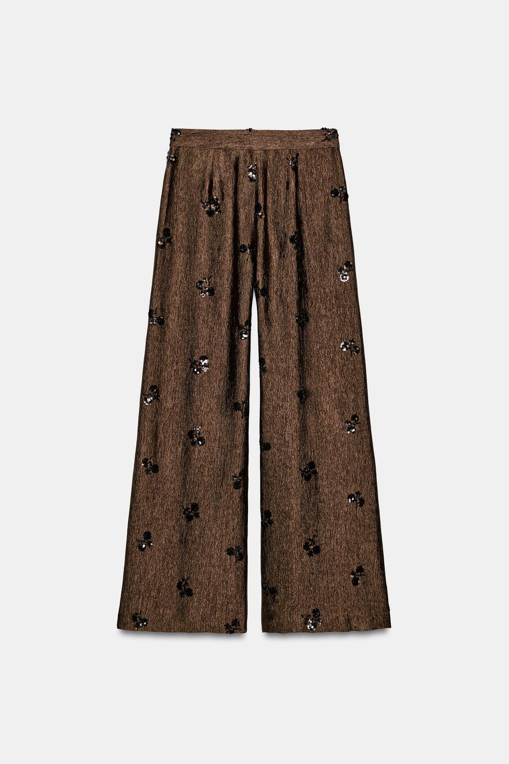 ШИРОКИЕ БРЮКИ С ПАЙЕТКАМИ