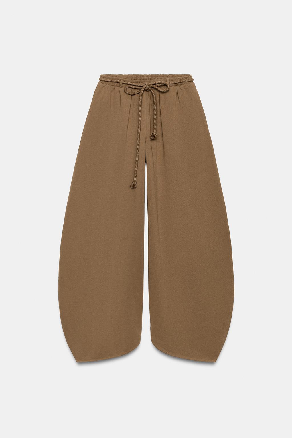 БРЮКИ BALLOON ИЗ ПЛОТНОГО ХЛОПКА