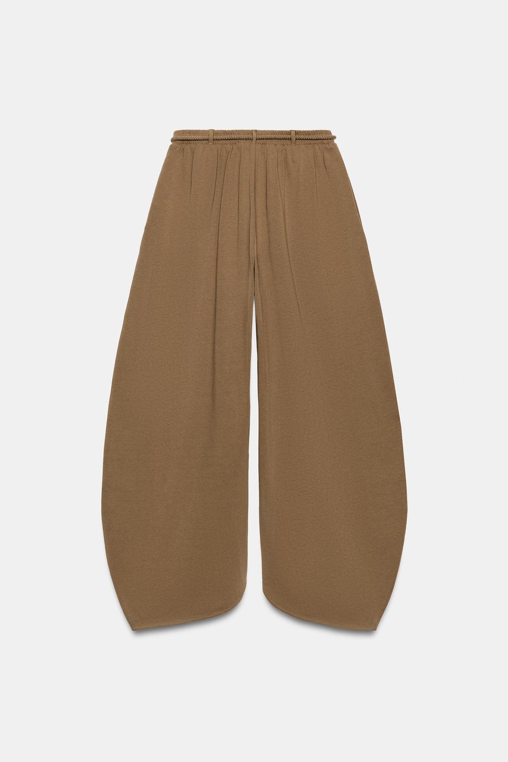 БРЮКИ BALLOON ИЗ ПЛОТНОГО ХЛОПКА