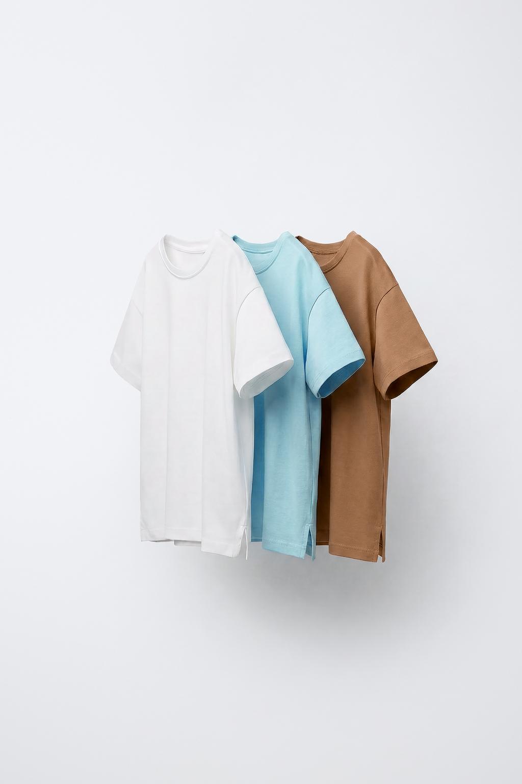 НАБОР ИЗ ТРЕХ ОДНОТОННЫХ ФУТБОЛОК