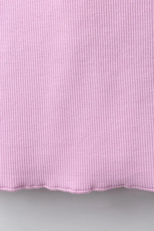 Футболка в рубчик без рукавов с вышивкой