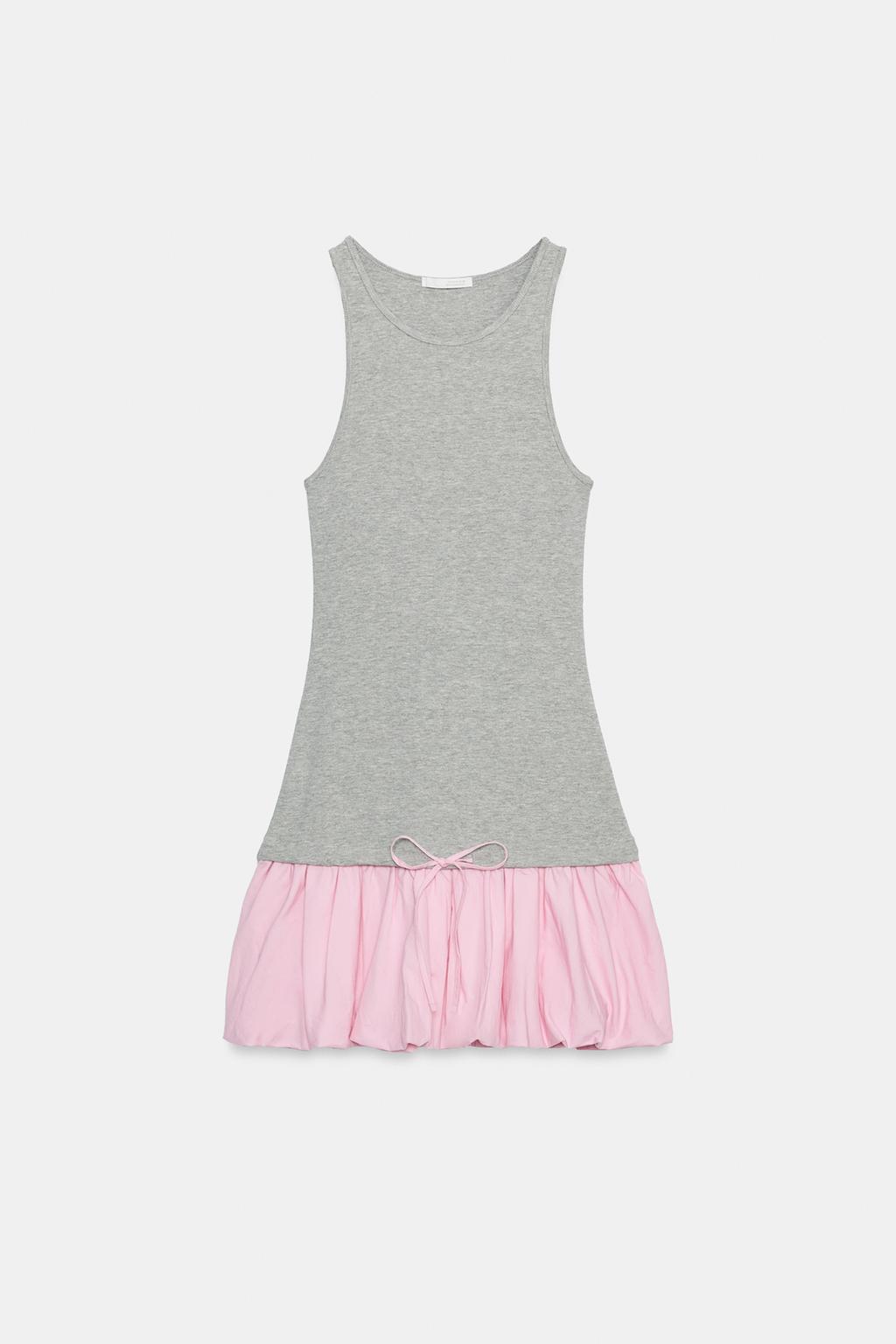 КОМБИНИРОВАННОЕ ОБЪЕМНОЕ ПЛАТЬЕ