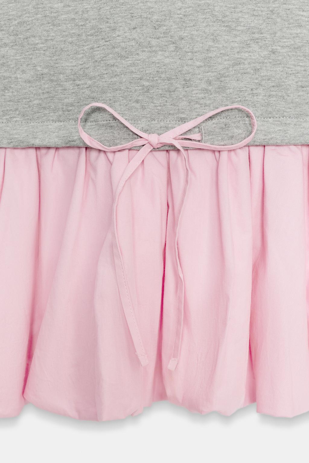 КОМБИНИРОВАННОЕ ОБЪЕМНОЕ ПЛАТЬЕ