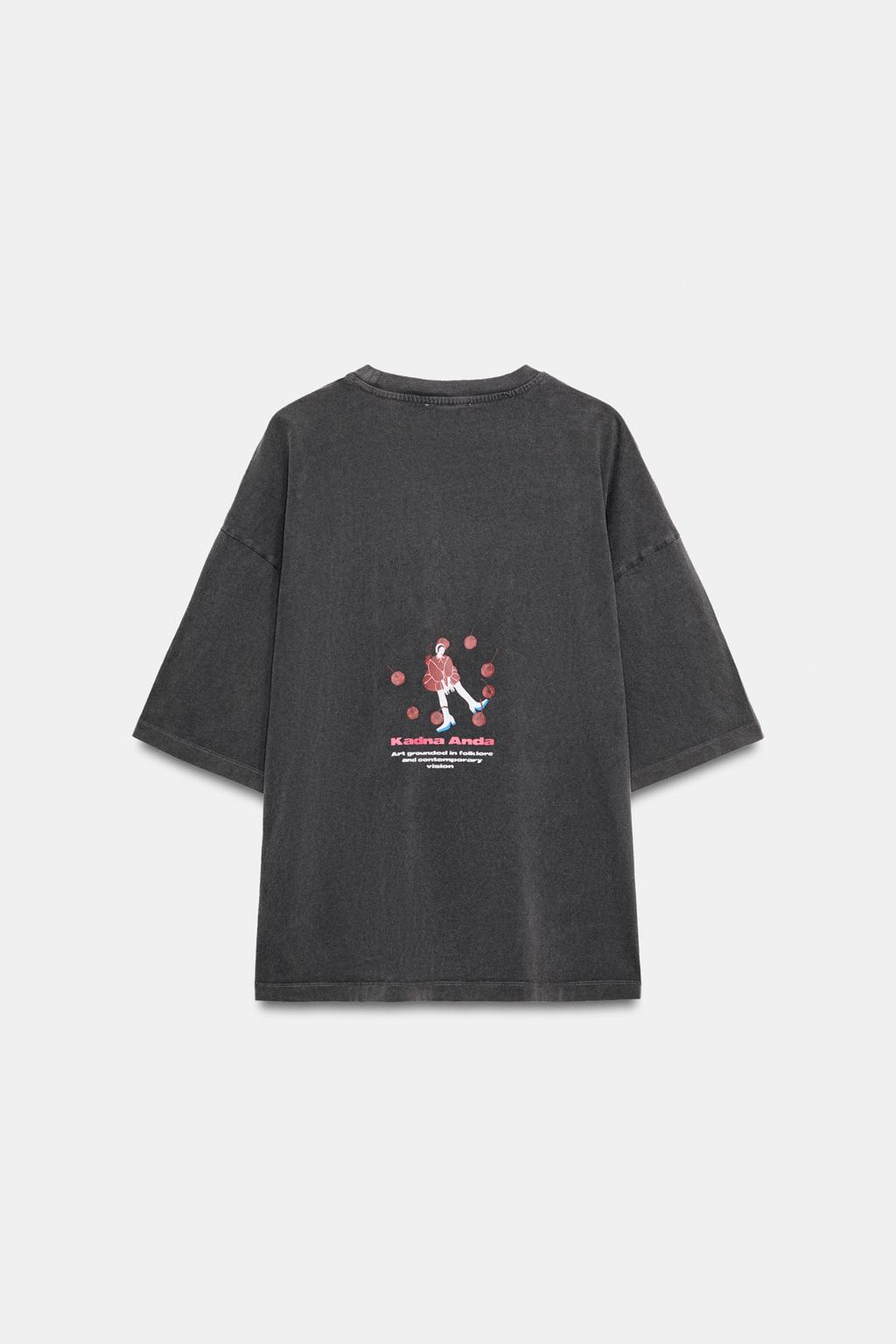 ФУТБОЛКА ИЗ ТКАНИ С ЭФФЕКТОМ ПОТЕРТОСТИ KADNA ANDA