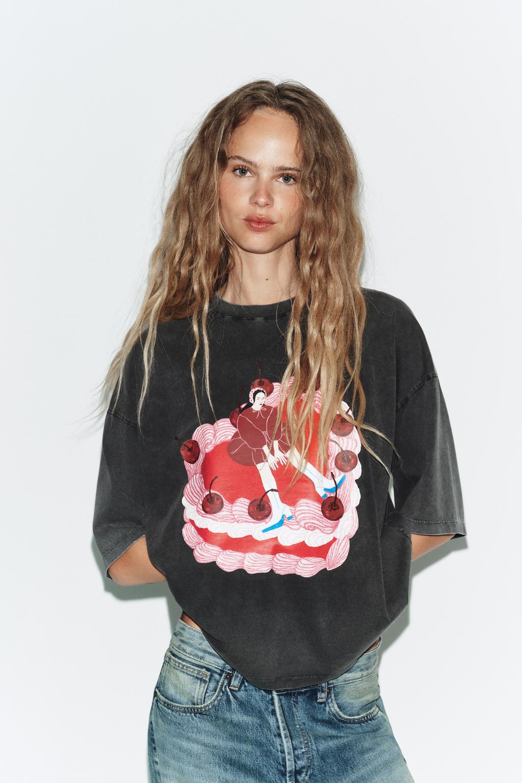 ФУТБОЛКА ИЗ ТКАНИ С ЭФФЕКТОМ ПОТЕРТОСТИ KADNA ANDA