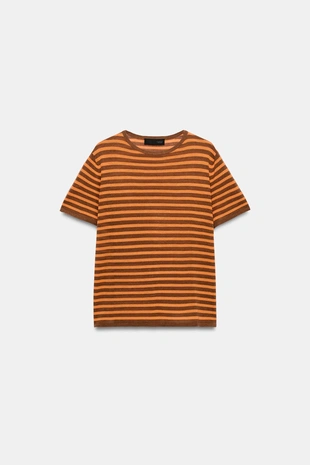 Трикотажный топ в полоску