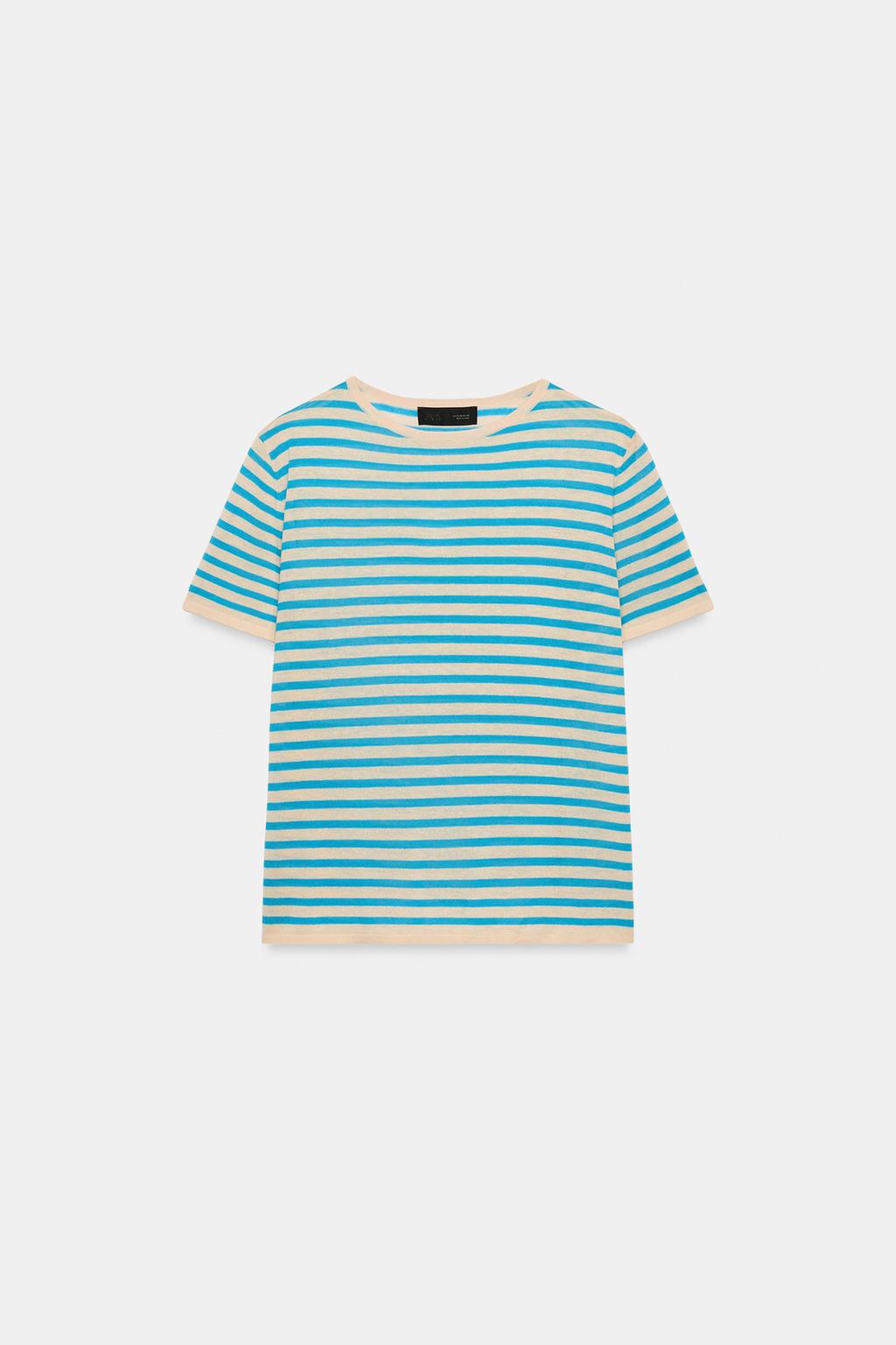 ТРИКОТАЖНЫЙ ТОП В ПОЛОСКУ