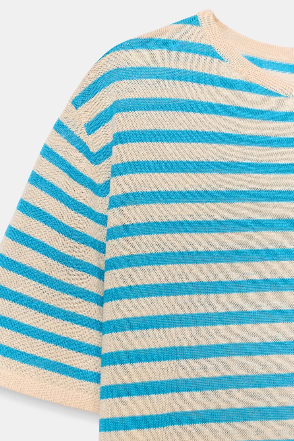 ТРИКОТАЖНЫЙ ТОП В ПОЛОСКУ