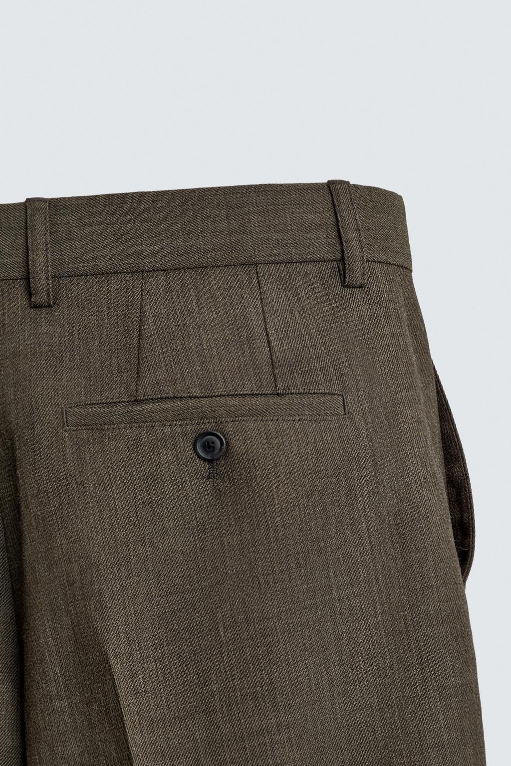 БРЮКИ стандартной посадки ИЗ 100% ШЕРСТИ