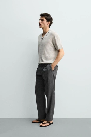 Брюки стандартной посадки из 100% шерсти