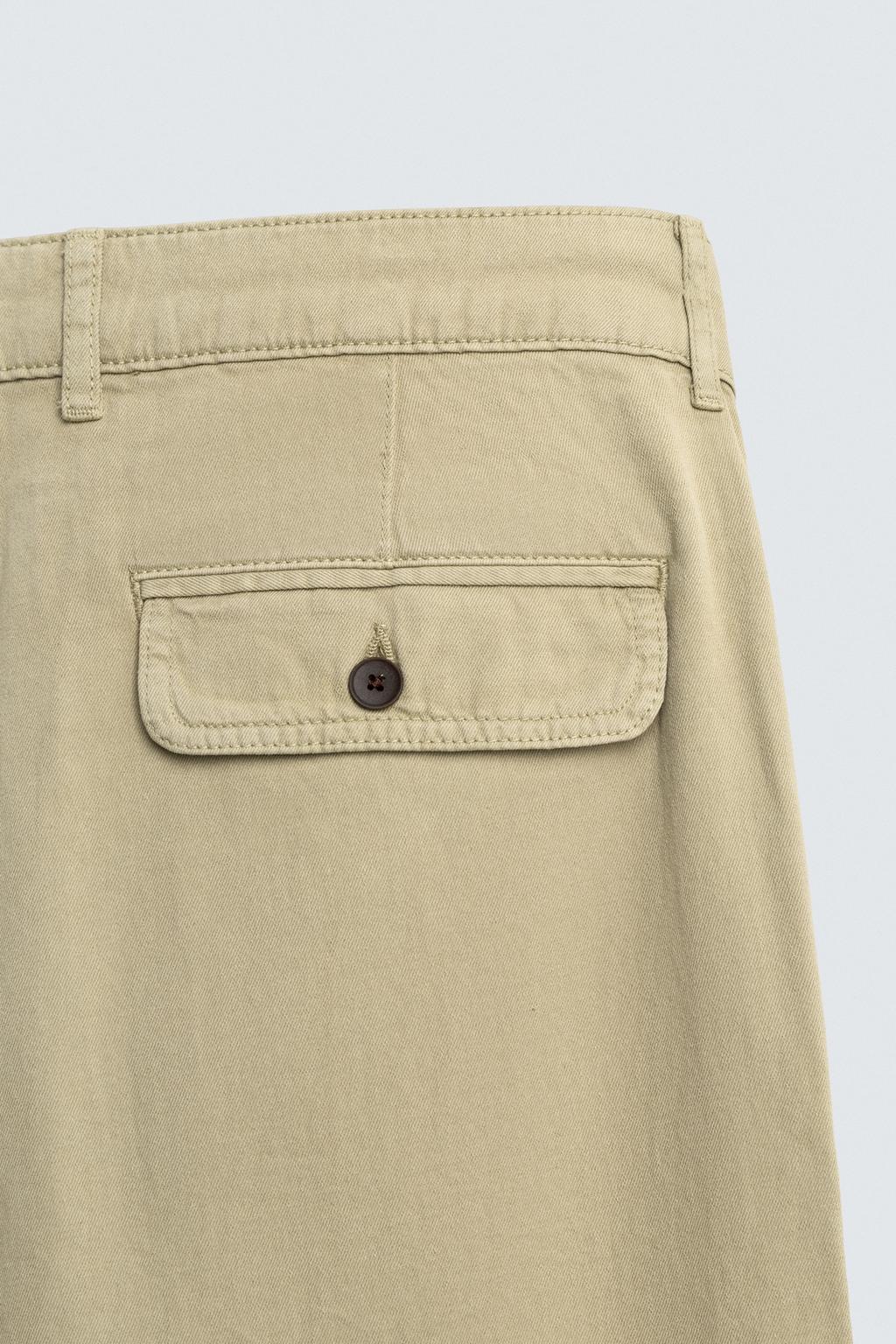 БРЮКИ прямого кроя С ЭФФЕКТОМ ПОТЕРТОСТИ