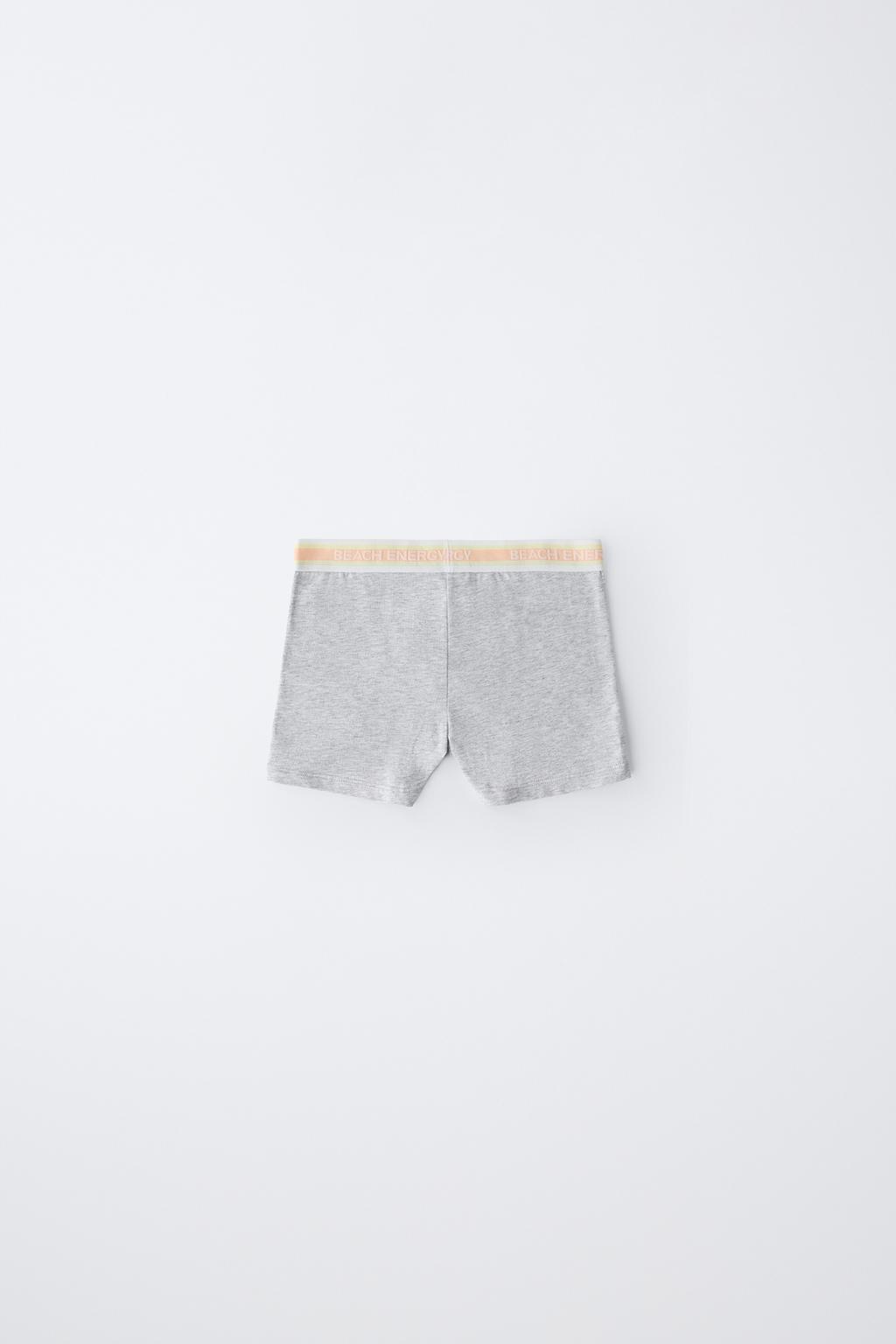 2-6 ЛЕТ/ НАБОР ИЗ ПЯТИ ТРУСОВ-БОКСЕРОВ С НАДПИСЬЮ