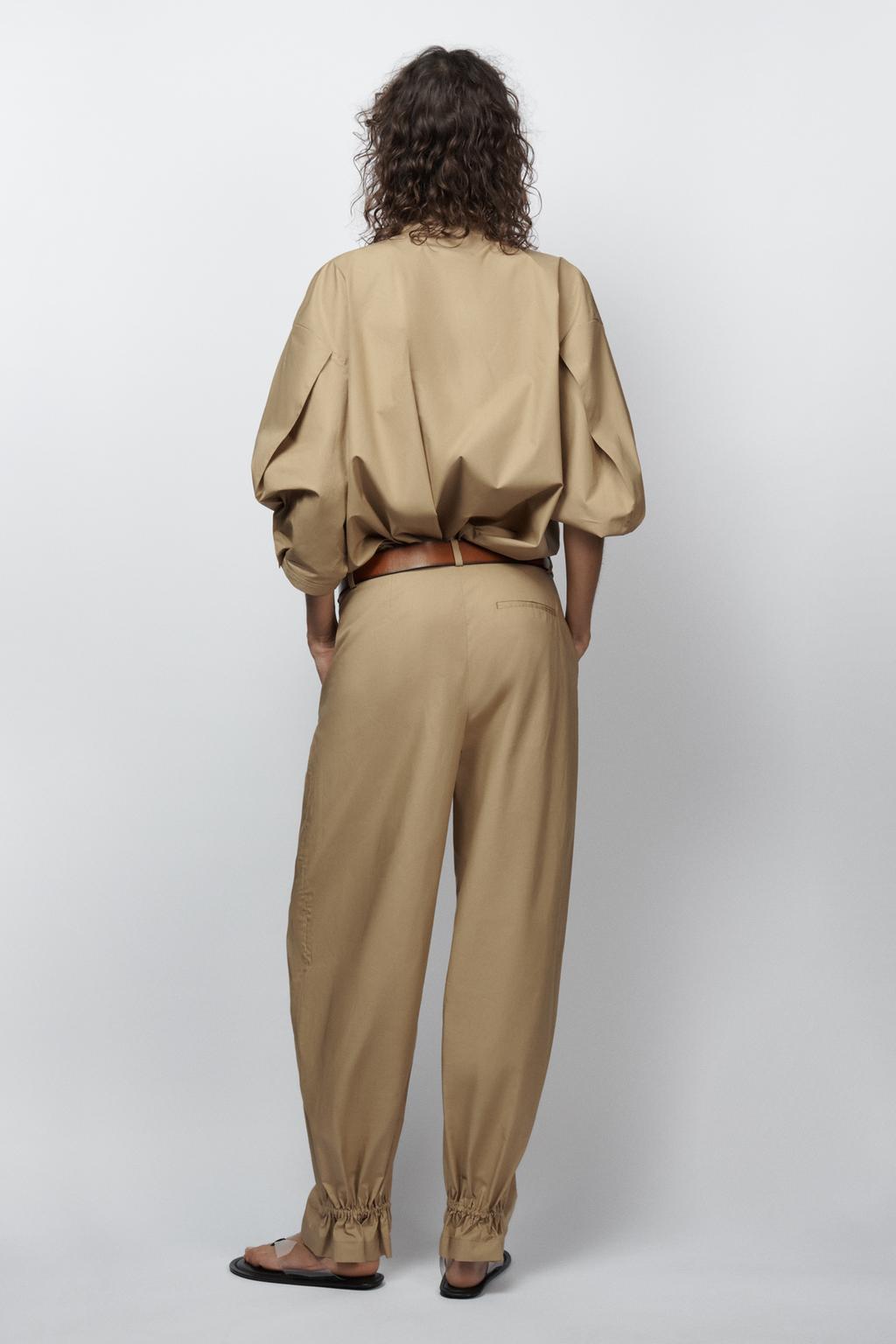 РУБАШКА ИЗ ПОПЛИНА — коллекция Zara «ZW» лимитированная серия