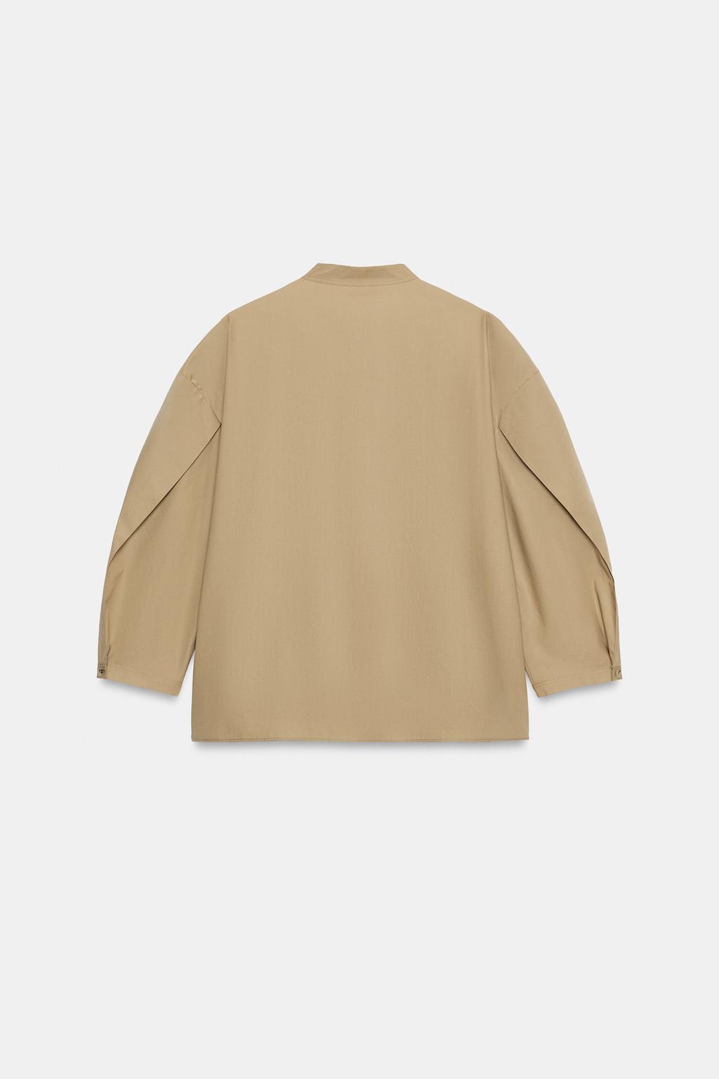 РУБАШКА ИЗ ПОПЛИНА — коллекция Zara «ZW» лимитированная серия