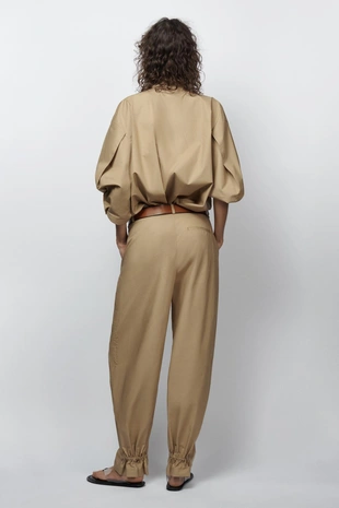 Рубашка из поплина — коллекция Zara «Zw» лимитированная серия- Заказать в России