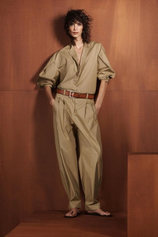 Рубашка из поплина — коллекция Zara «Zw» лимитированная серия- Заказать в России