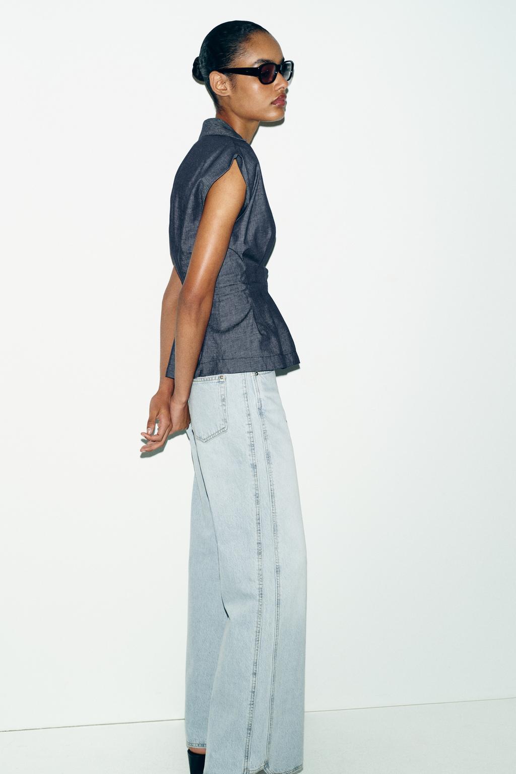 ПРИТАЛЕННАЯ РУБАШКА ИЗ СМЕСОВОГО ЛЬНА