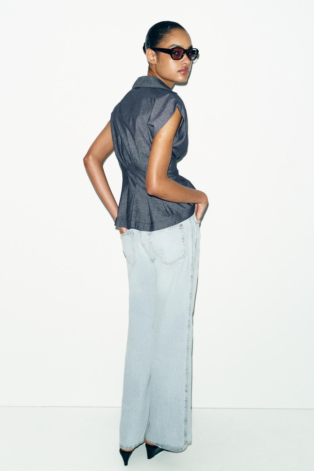 ПРИТАЛЕННАЯ РУБАШКА ИЗ СМЕСОВОГО ЛЬНА