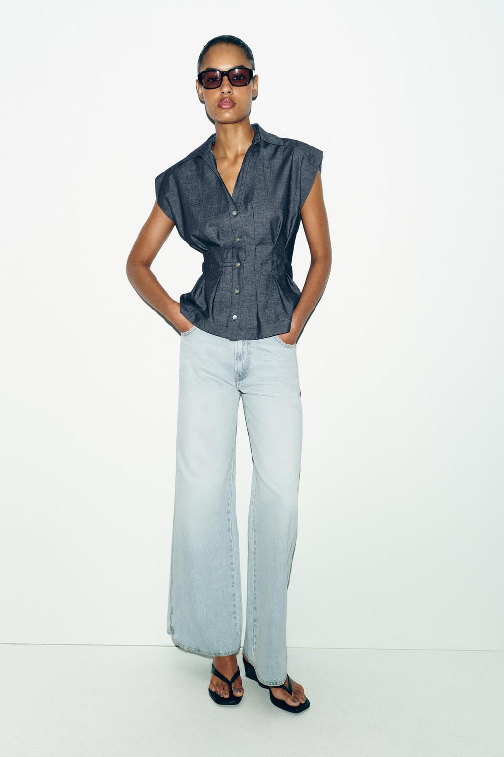 ПРИТАЛЕННАЯ РУБАШКА ИЗ СМЕСОВОГО ЛЬНА