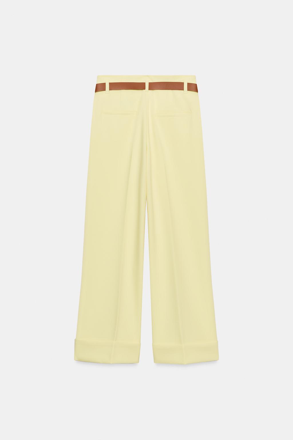 БРЮКИ С ОТВОРОТАМИ И РЕМНЕМ