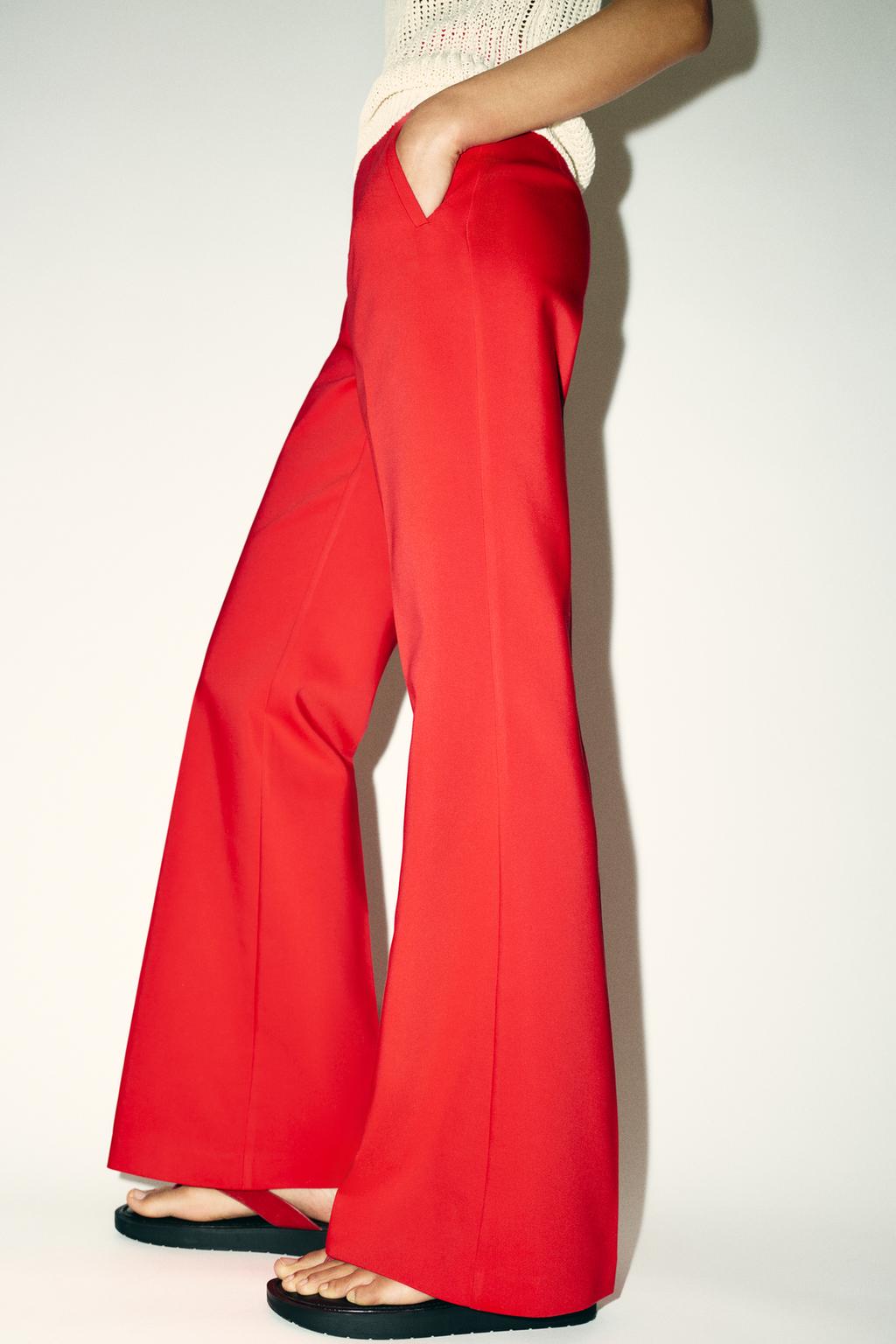 БРЮКИ С ВЫСОКОЙ ПОСАДКОЙ И МОЛНИЕЙ СЗАДИ