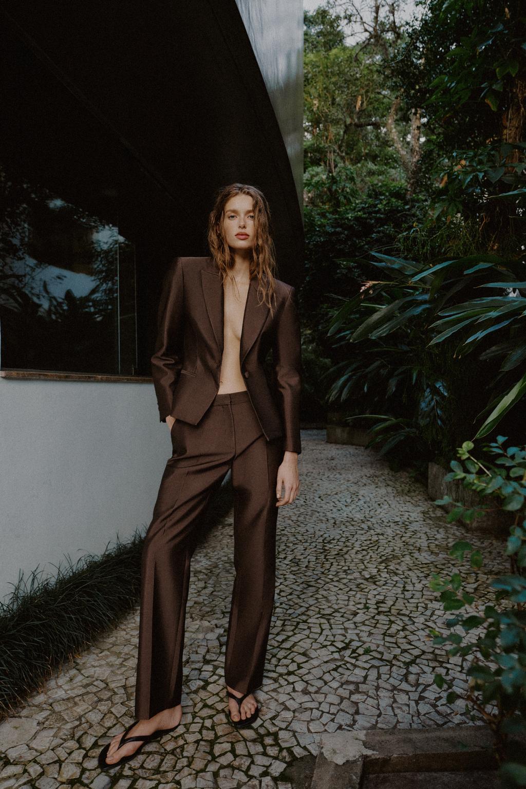 АТЛАСНЫЕ БРЮКИ 