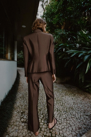 Атласные брюки Slim- Заказать в России