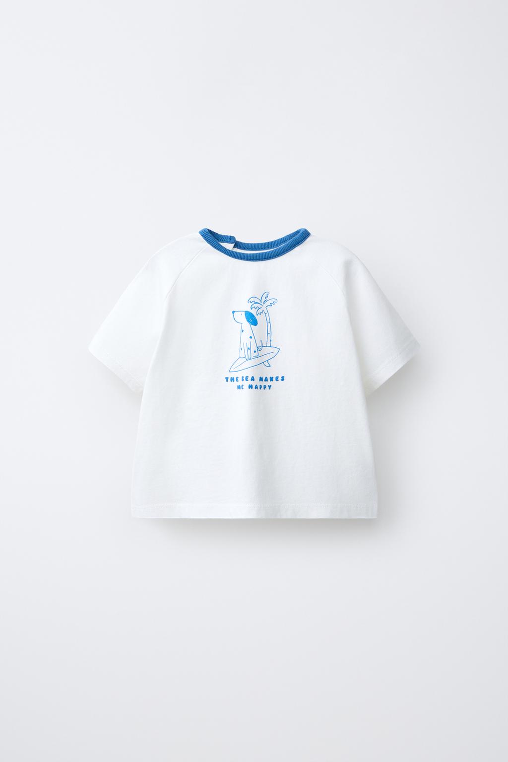 ФУТБОЛКА С ПРИНТОМ «СОБАКА-СЕРФЕР»